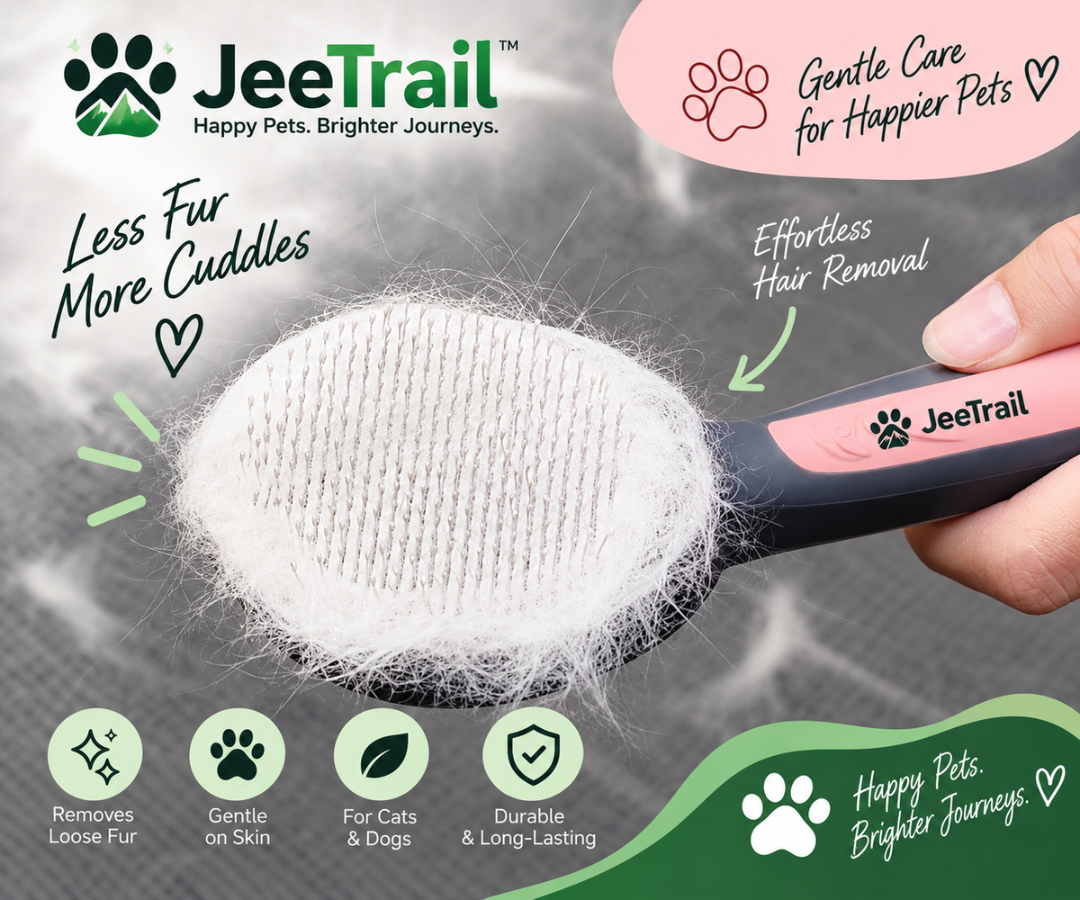 JeeTrail™ Self-Cleaning Pet Grooming Brush